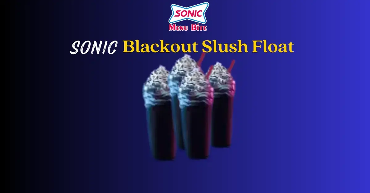 Sonic Slush Menu 13 Blackout Slush Float